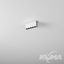 Rafter_points oprawa natynkowa wielopunktowa 7,5W led 3000K 37° 230V biały struktura + czarna optyka